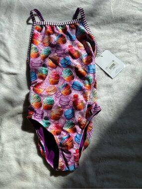 Uglies by Dolphin Girls One-Piece Swimsuit with Colorful Cupcake Print